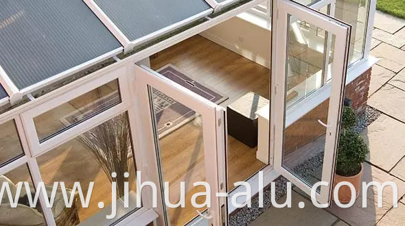 Jihua Aluminium Sunshine House Aluminum Sunroom Glass Sunroom